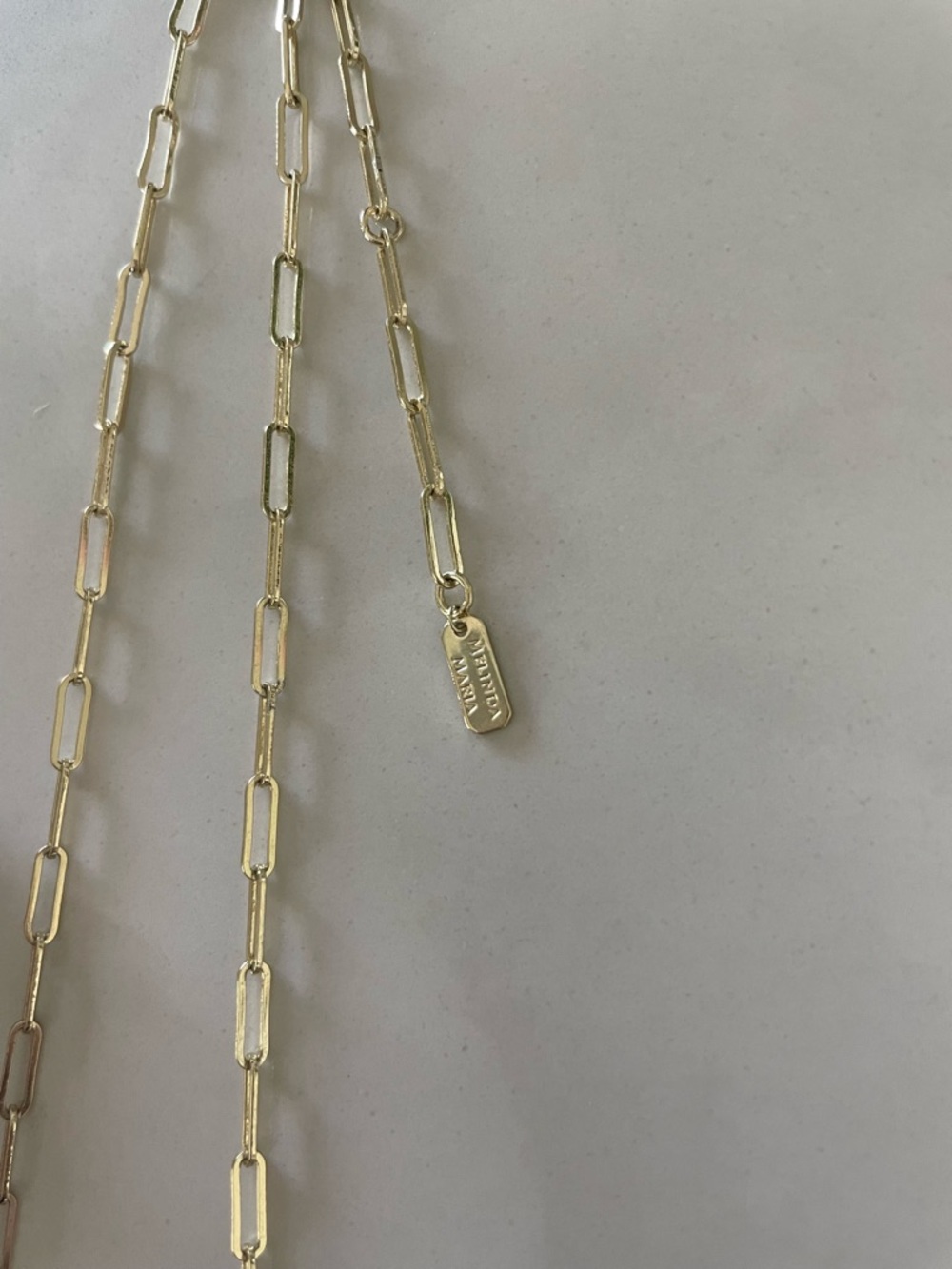 Melinda Maria Gold “Not Your Basic Samantha Tennis Necklace” - Picture 5 of 7
